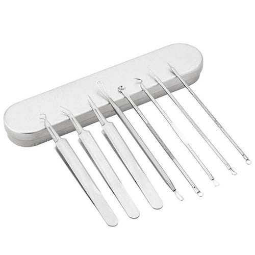 8pcs Ultra-fine Beauty Salon Acne Needle Tool Set
