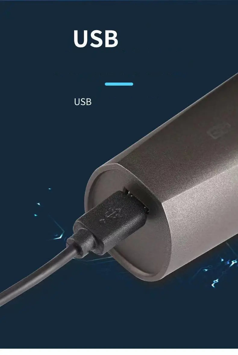 3-in-1 Elektrorasierer für Herren mit Trimmer und Rasierer