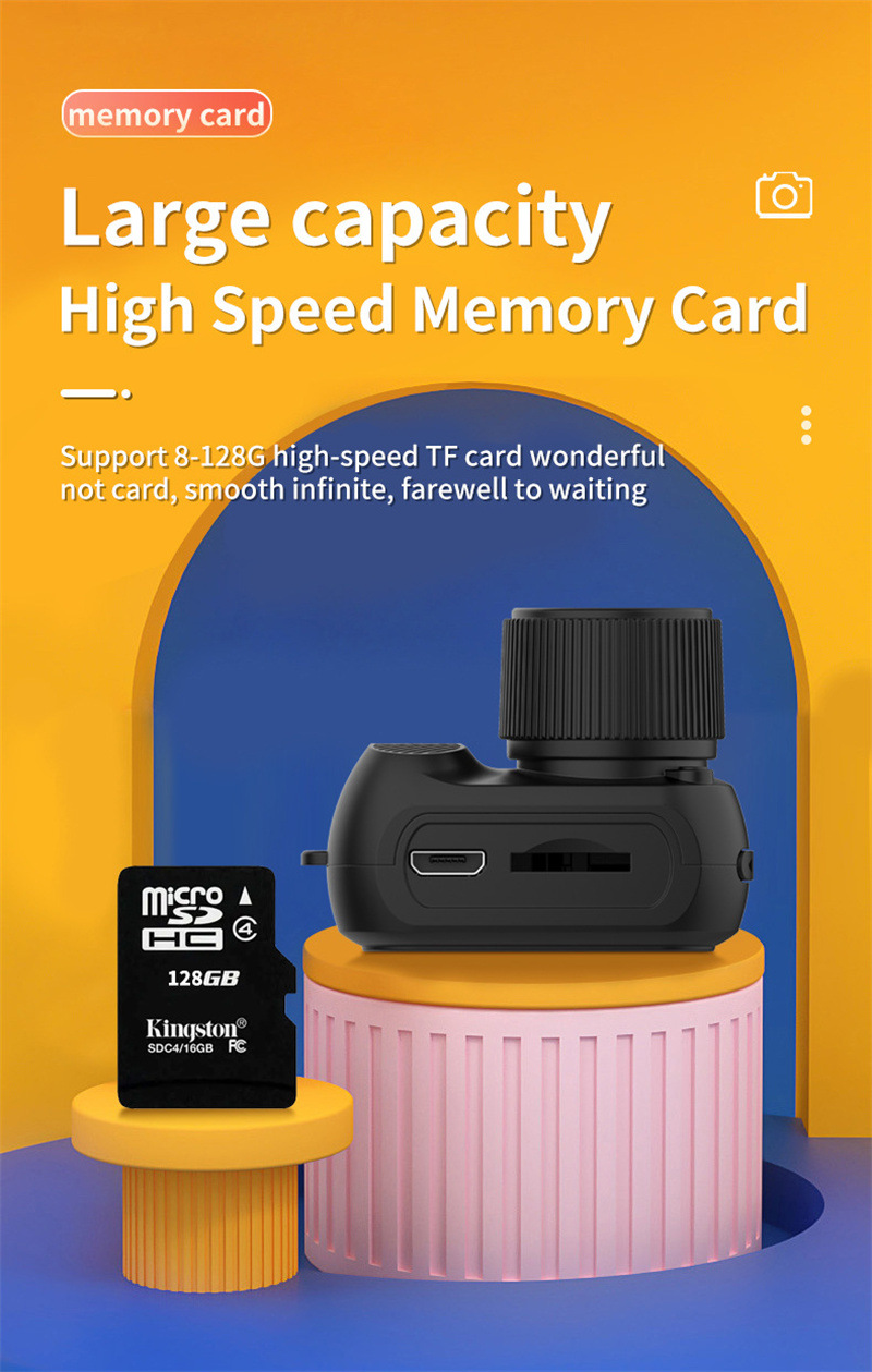 Kompakte 1080p HD Retro-Minikamera – Das perfekte Geschenk im Taschenformat für jeden Anlass!
